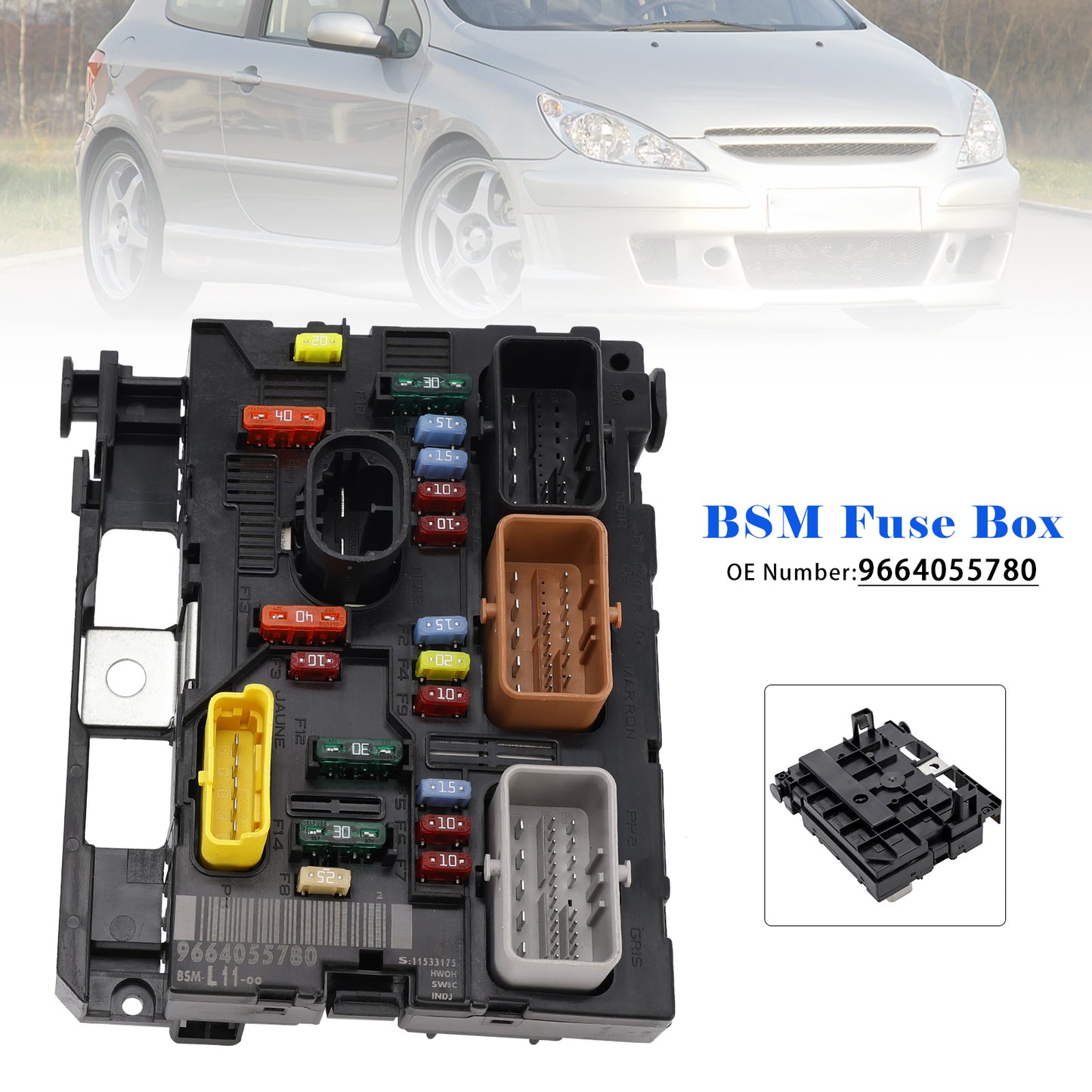 Peugeot 207 307 406 Partner BSM L11 9664055780 Fuse Box