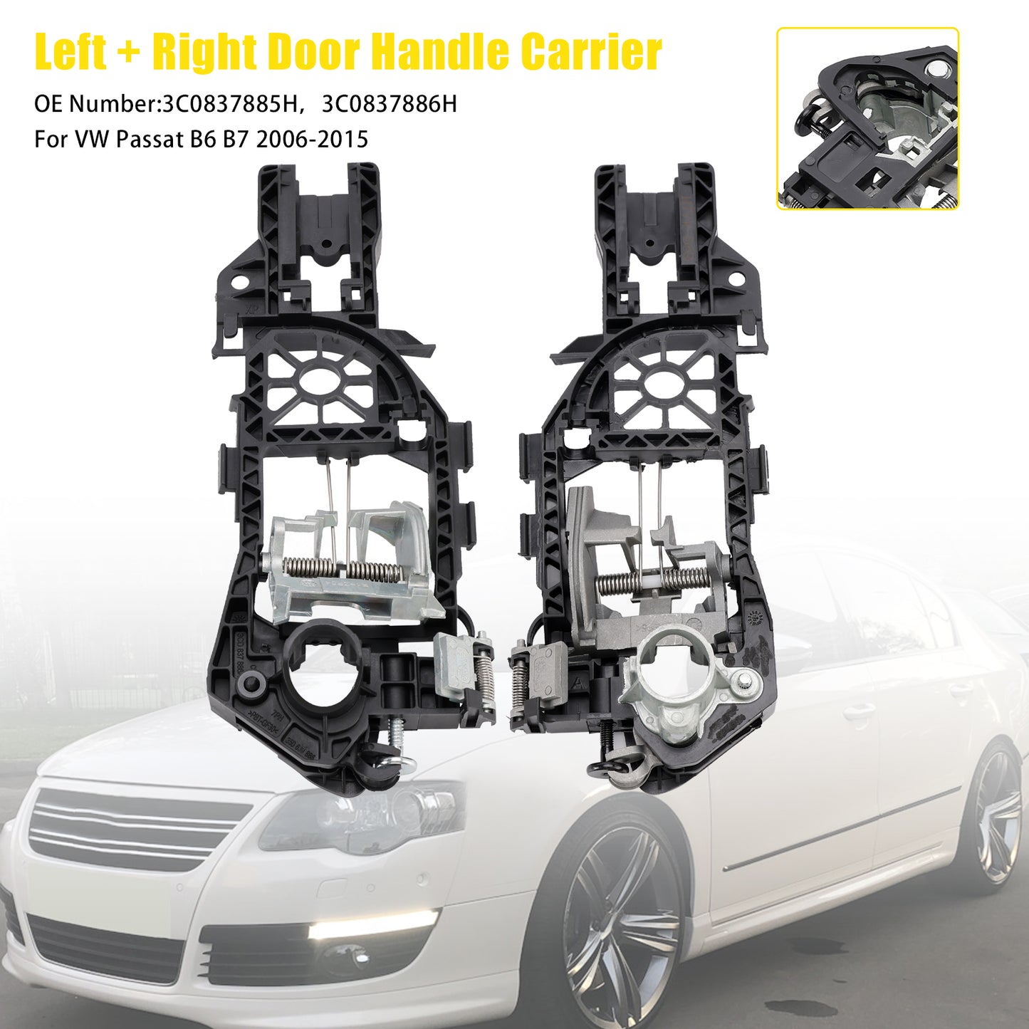 Door Handle Carrier 2006-2015 VW Passat B6 B7 3C0837885H