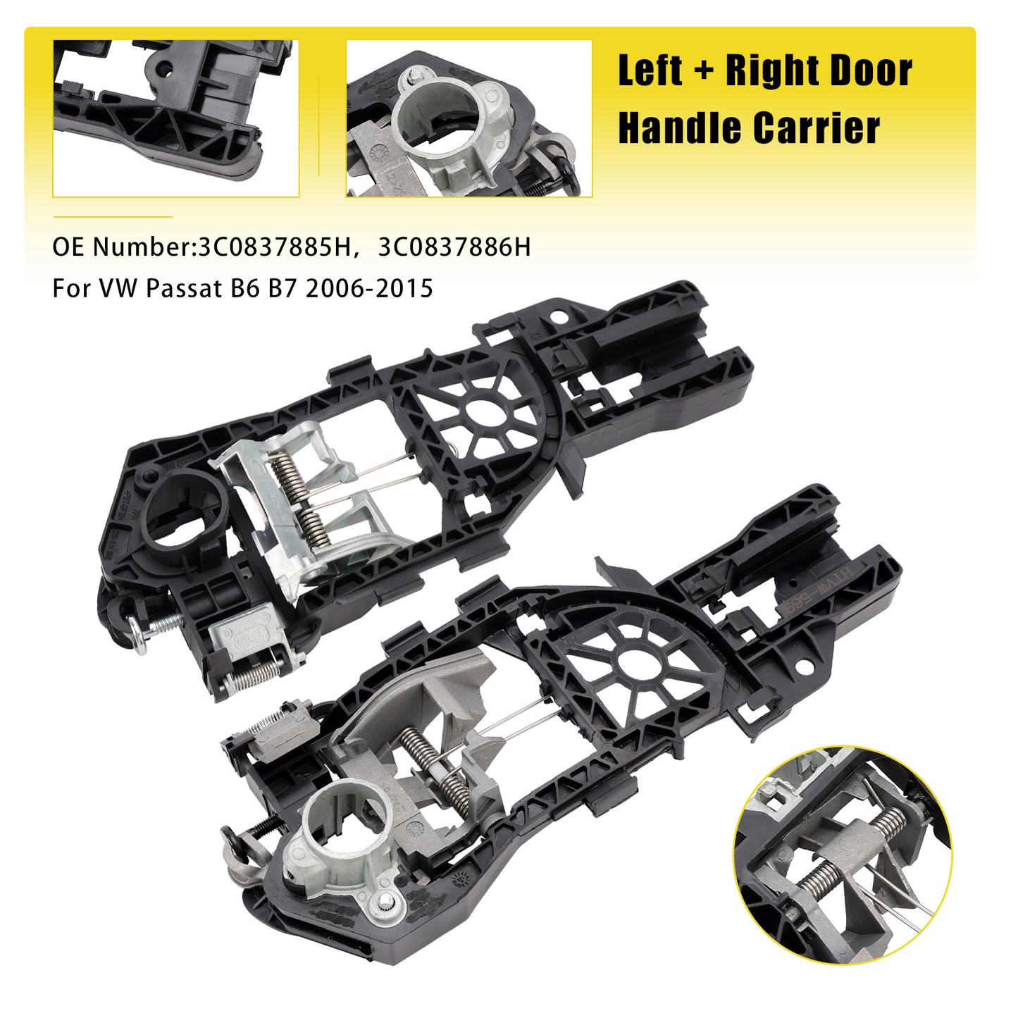 Door Handle Carrier 2006-2015 VW Passat B6 B7 3C0837885H