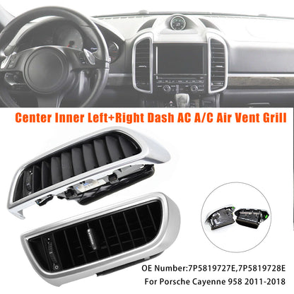 Center Dash A/C Air Vent 2011-2018 Porsche Cayenne 958 7P5819727E