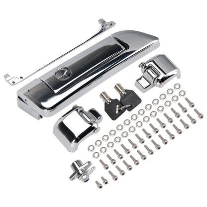 2014-2023 Touring Razor Chopped King Tour Pack Hinges and Latch Kit Silver