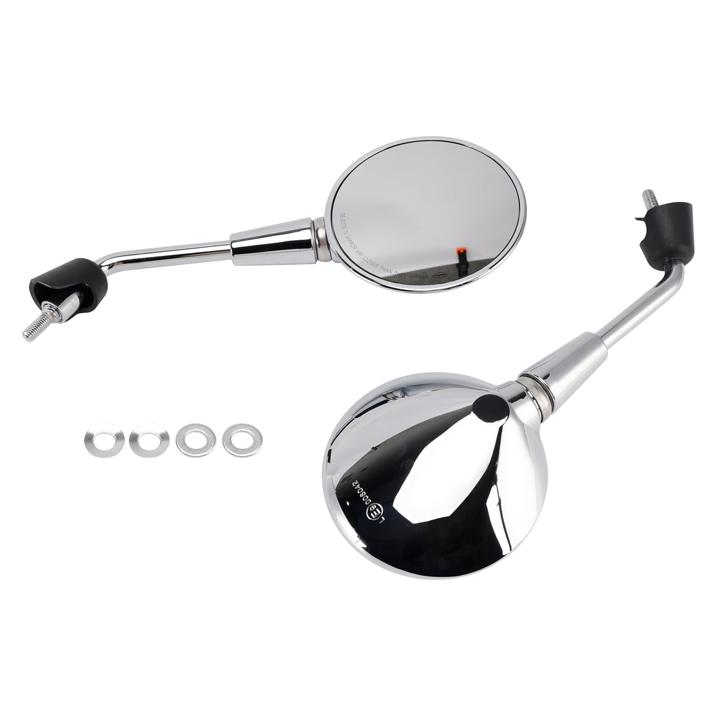 2018-2019 Vespa Elettrica CM261901 Rearview Mirrors Left and Right M8 Shorty