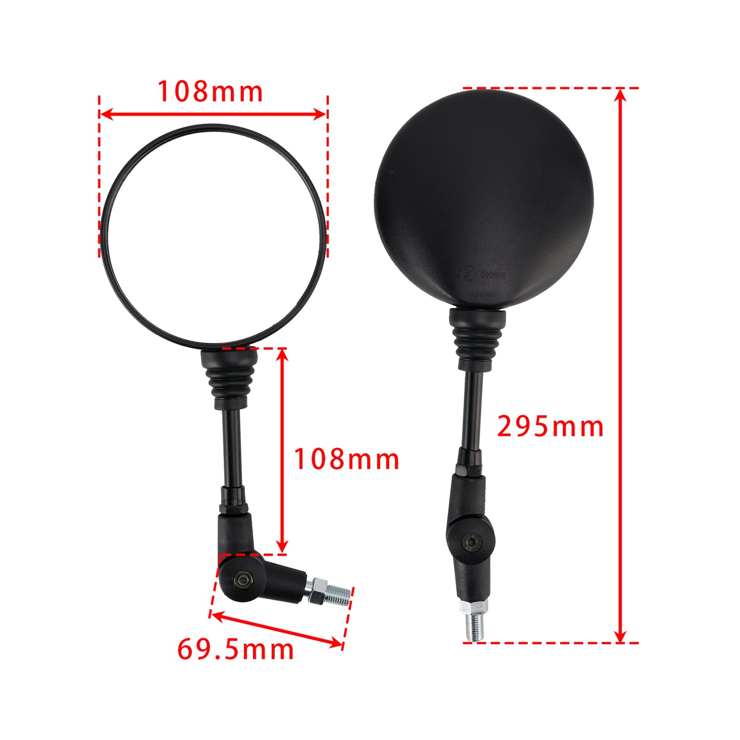 2014-2016 690 SMC R ABS Rearview Folding Mirrors Left and Right M10