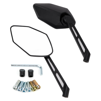 Motorcycle Scooter Moped ATV Quad Rearview Mirror Set Left & Riight 8mm 10mm