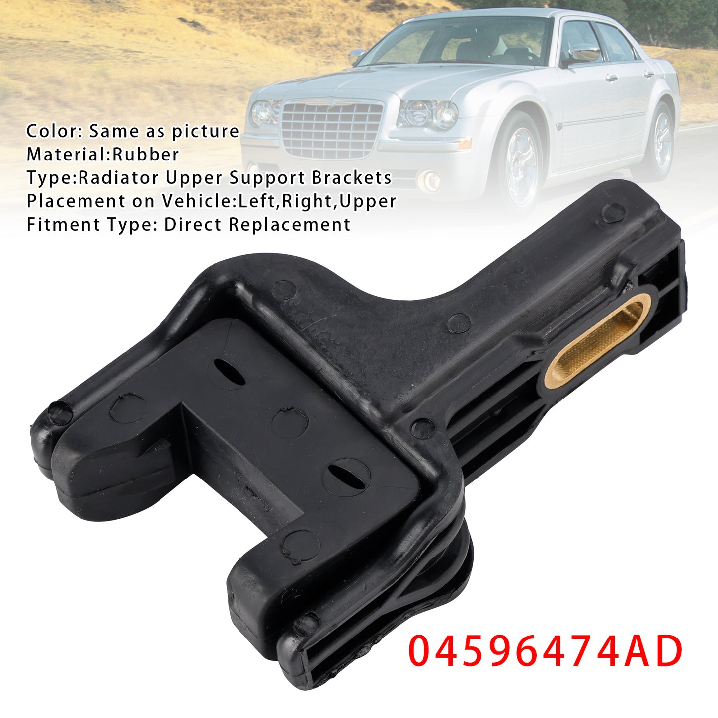 2016 Challenger R/T Plus Shaker 04596474AD Radiator Upper Support Brackets