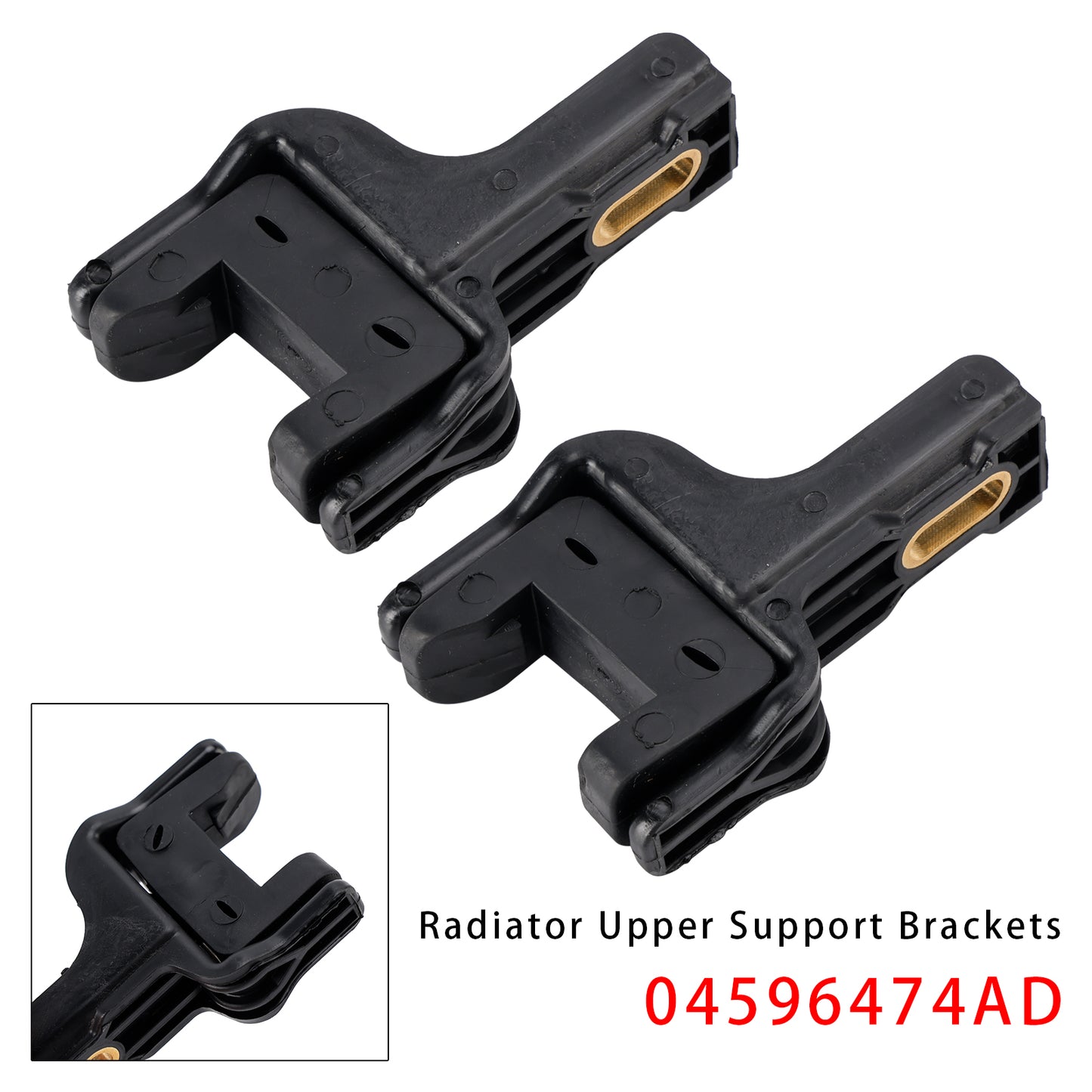 2018-2022 Challenger SRT Hellcat Widebody 04596474AD Pair of Radiator Upper Support Brackets