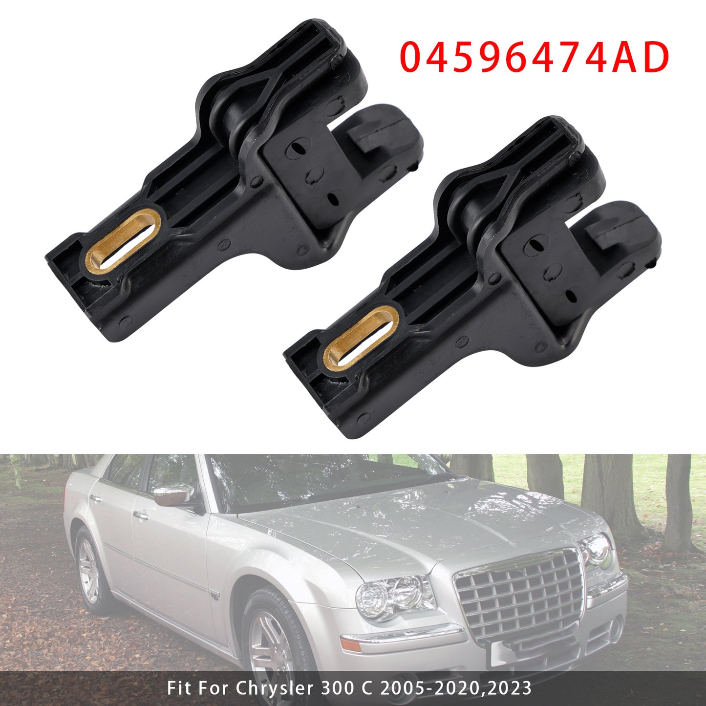 2018-2022 Challenger SRT Hellcat Widebody 04596474AD Pair of Radiator Upper Support Brackets