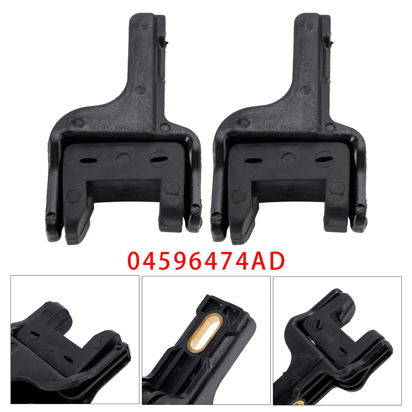 2018-2022 Challenger SRT Hellcat Widebody 04596474AD Pair of Radiator Upper Support Brackets