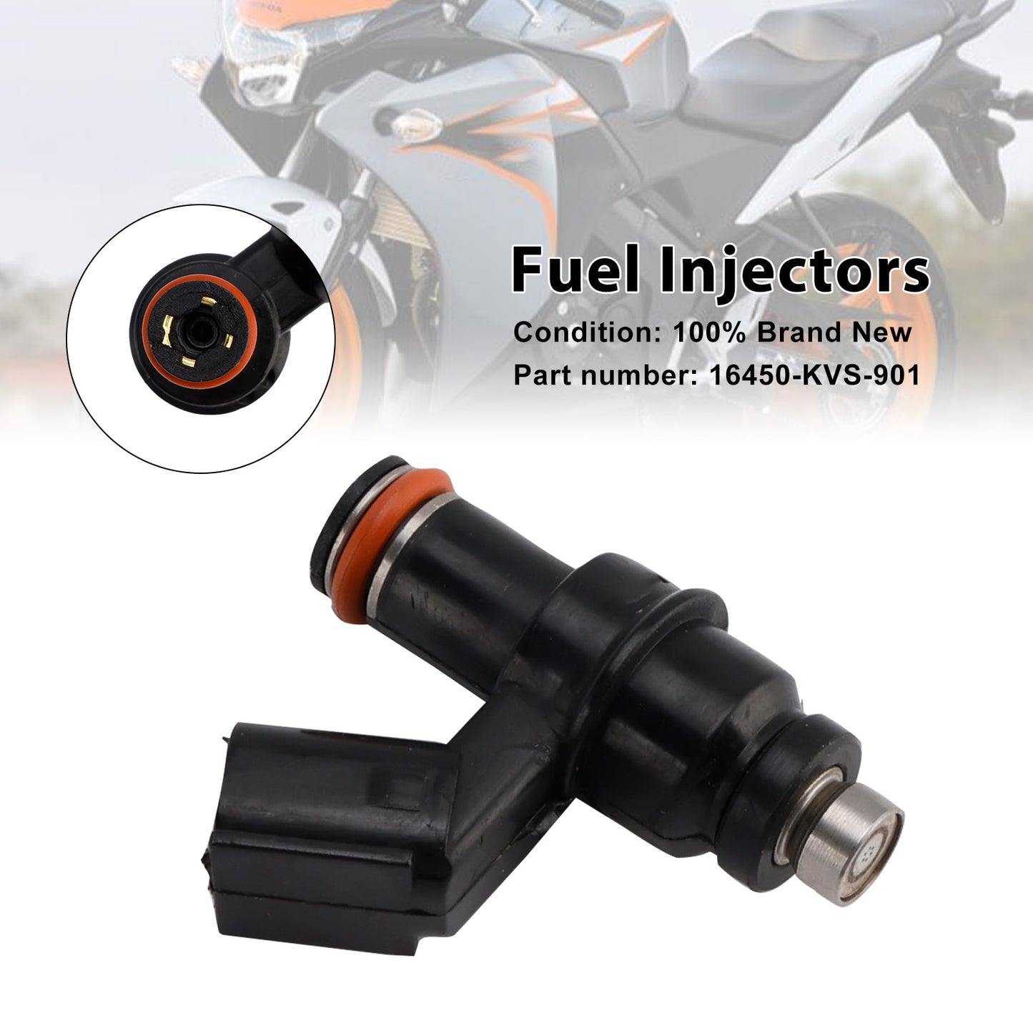11-20 Honda CBR125R CBR125 CBR125RS CBR125RT 16450-KVS-901 Fuel Injectors