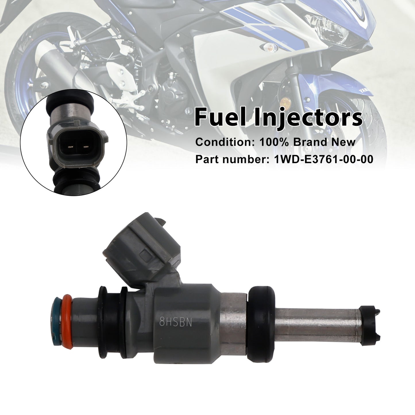 2015 Yamaha YZFR3 YZFR3FB 1WD-E3761-00-00 Fuel Injectors