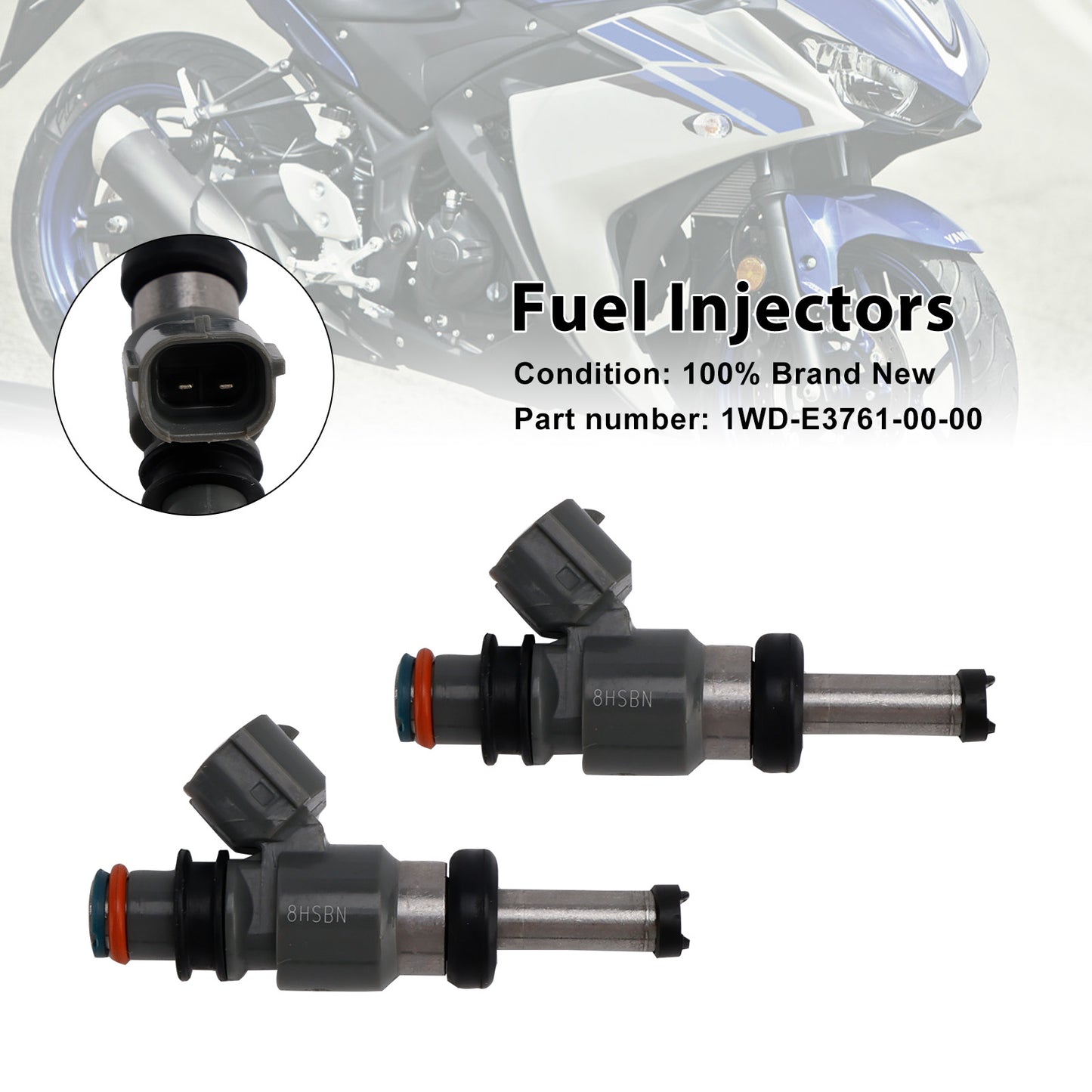 2015 Yamaha YZFR3 YZFR3FB 1WD-E3761-00-00 Fuel Injectors