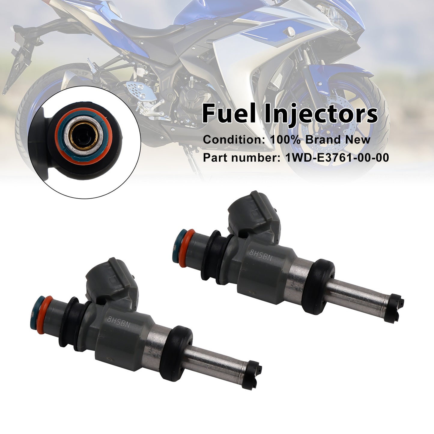 2015 Yamaha YZFR3 YZFR3FB 1WD-E3761-00-00 Fuel Injectors