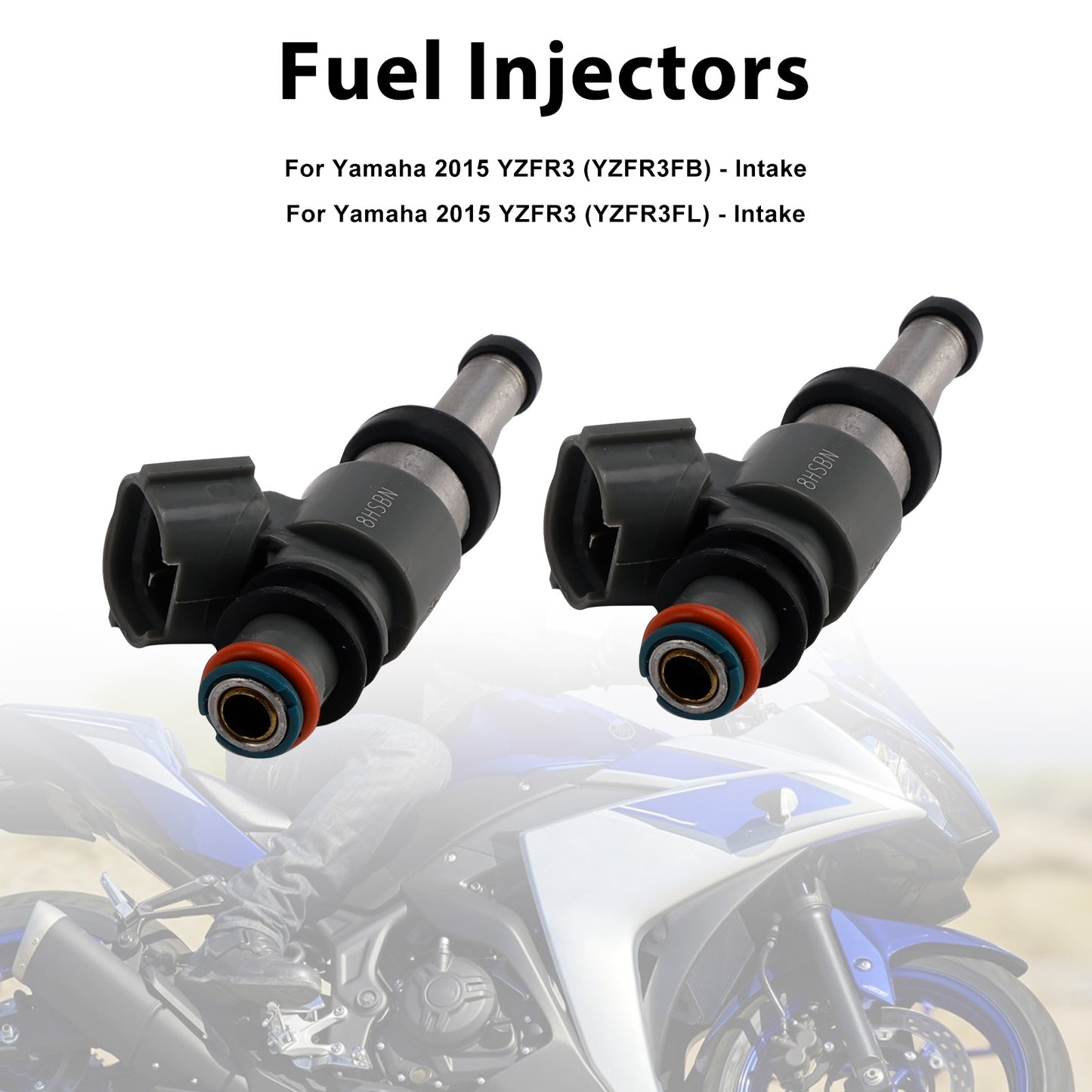 2015 Yamaha YZFR3 YZFR3FB 1WD-E3761-00-00 Fuel Injectors