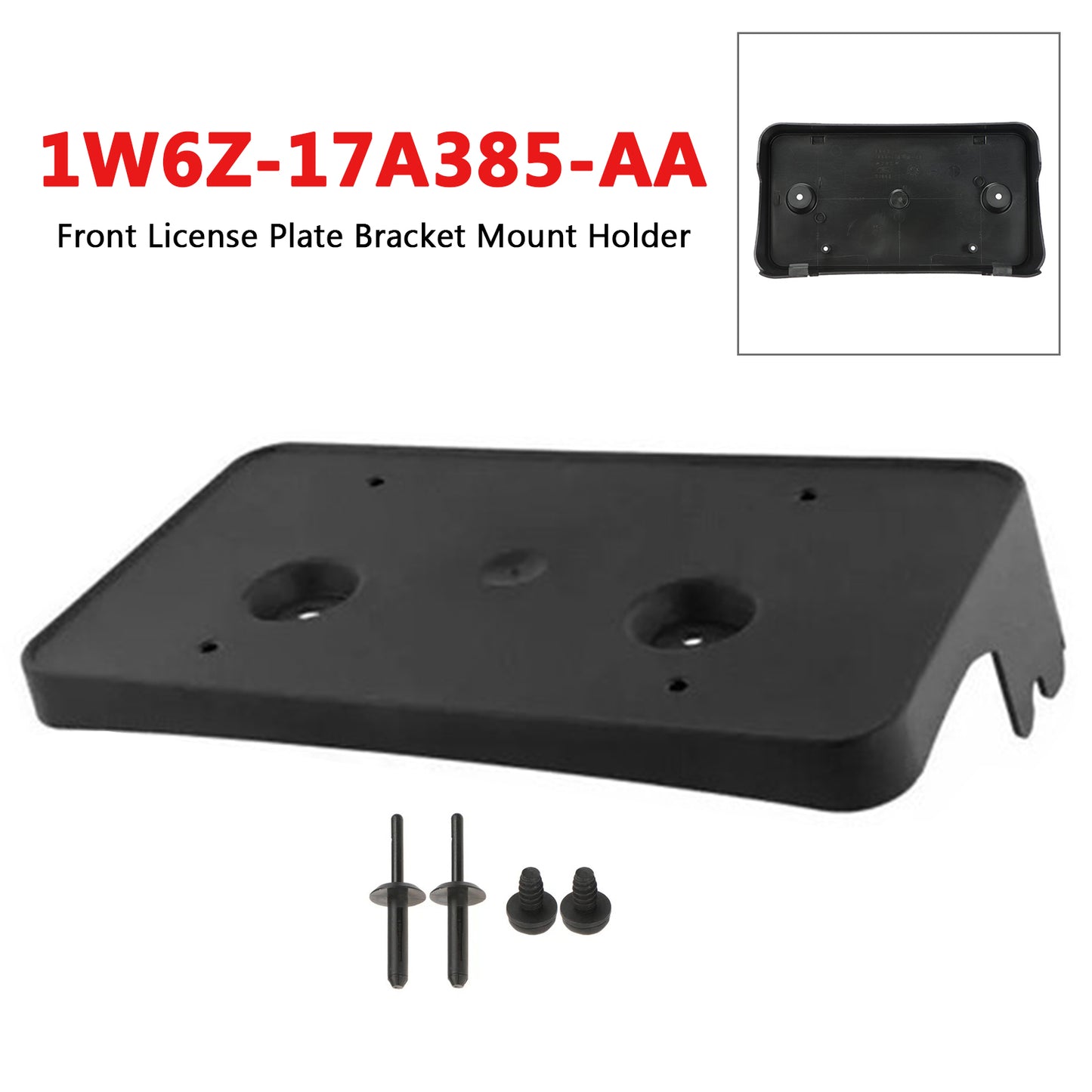 02-05 Thunderbird 1W6Z17A385AA Front License Plate Bracket Mount Holder