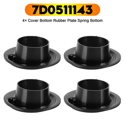 VW Transporter T4 Bus 7D0511143 4× Cover Bottom Rubber Plate Spring Bottom