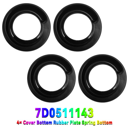 VW Transporter T4 Bus 7D0511143 4× Cover Bottom Rubber Plate Spring Bottom