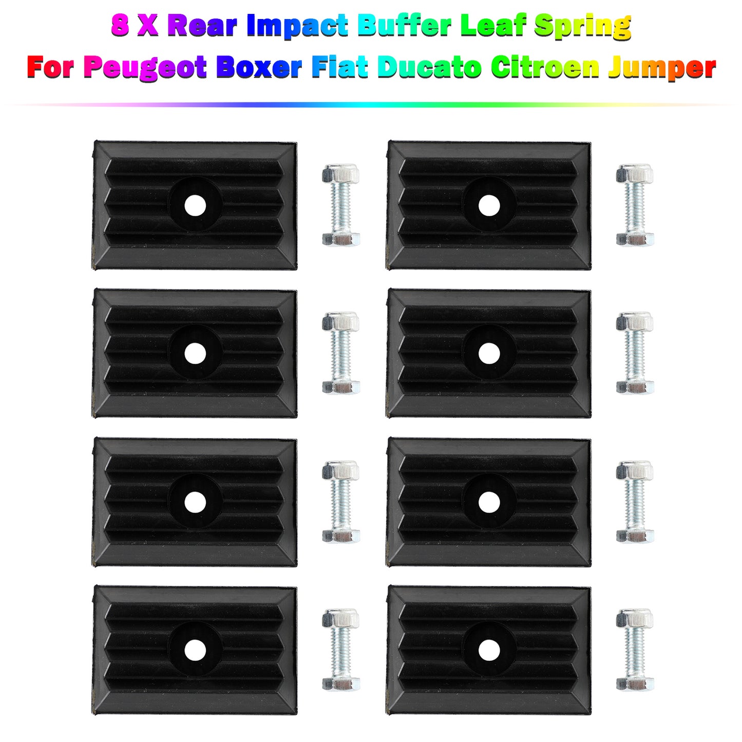 2006- Jumper 1362685080 8 X Rear Impact Buffer Leaf Spring