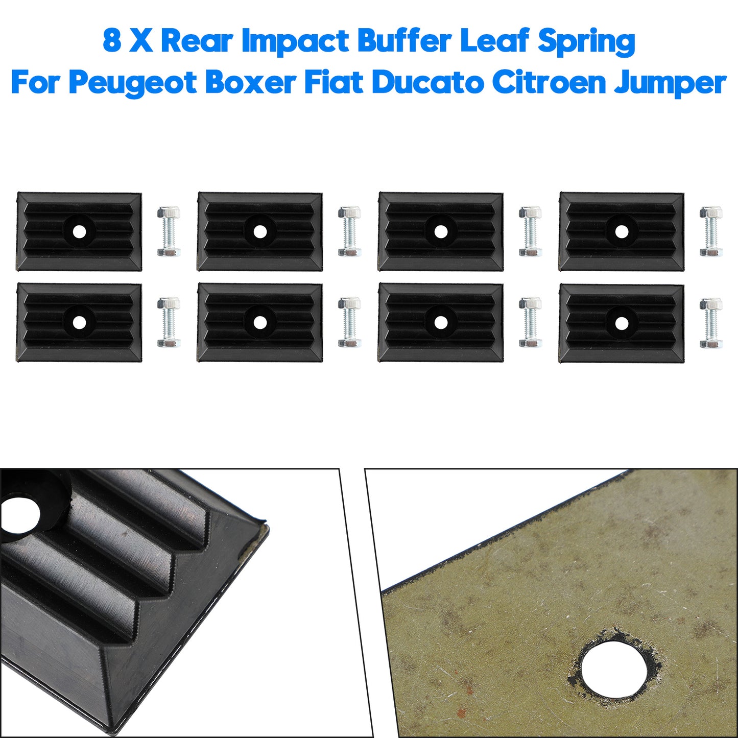 2006- Jumper 1362685080 8 X Rear Impact Buffer Leaf Spring