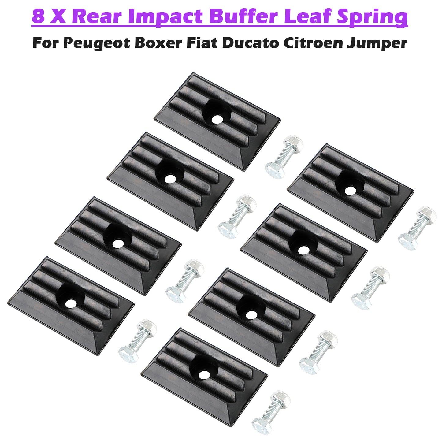 2006- Jumper 1362685080 8 X Rear Impact Buffer Leaf Spring