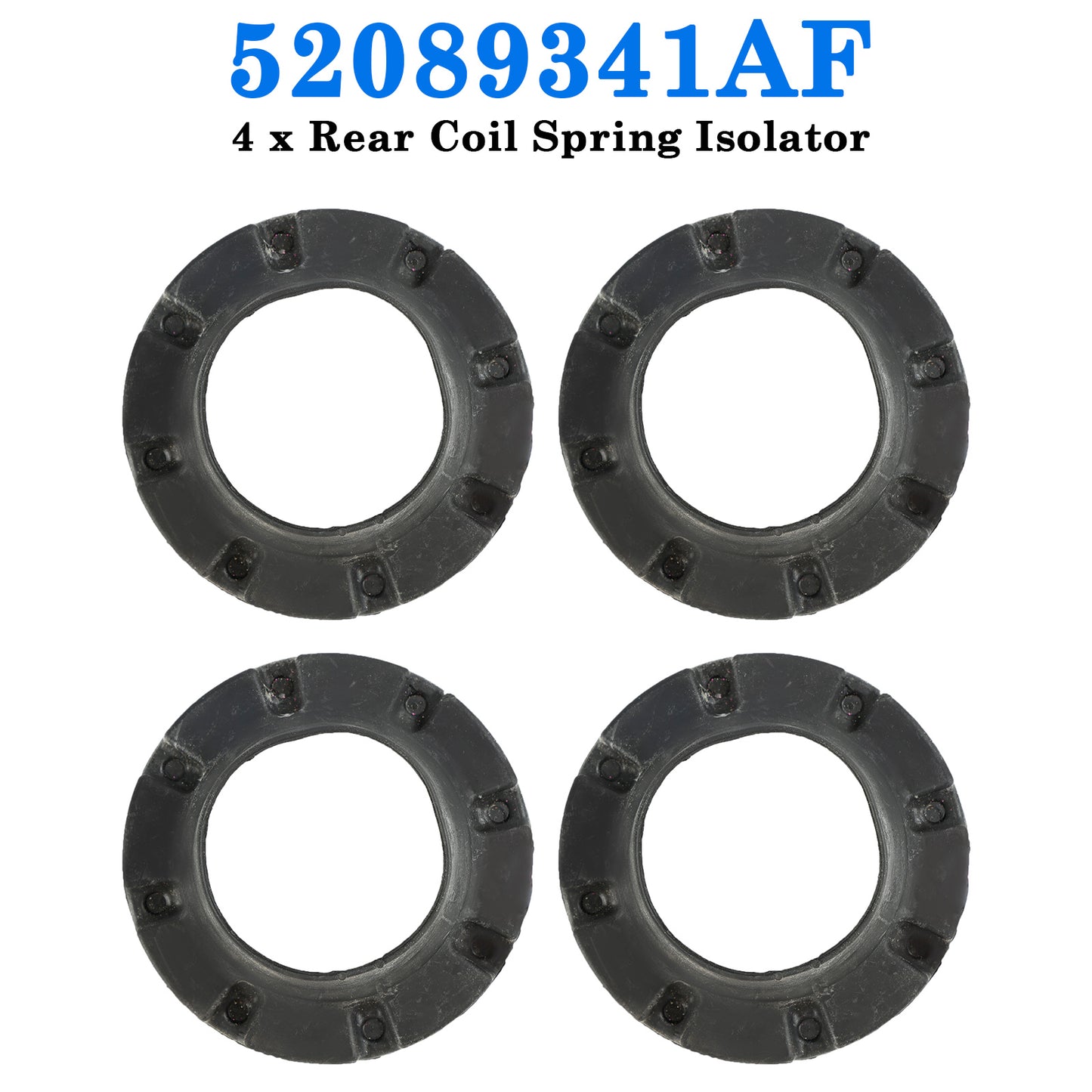 2005-2010 Jeep Grand Cherokee WK 52089341AF 4 x Rear Coil Spring Isolator