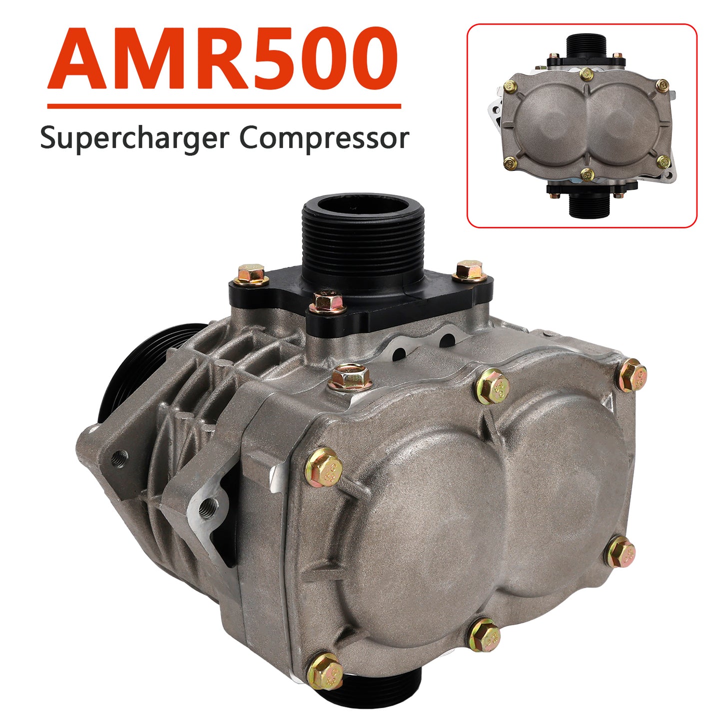 2.0L AMR500 4PK Supercharger Compressor LCD HC NOXJ Reduction V Pulley