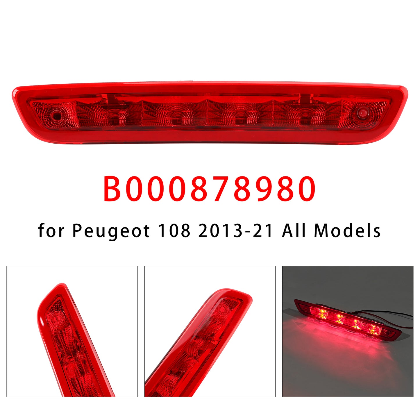 2014-2021 Citroen C1 Mk2 All Models B000878980 3RD Third Brake Light