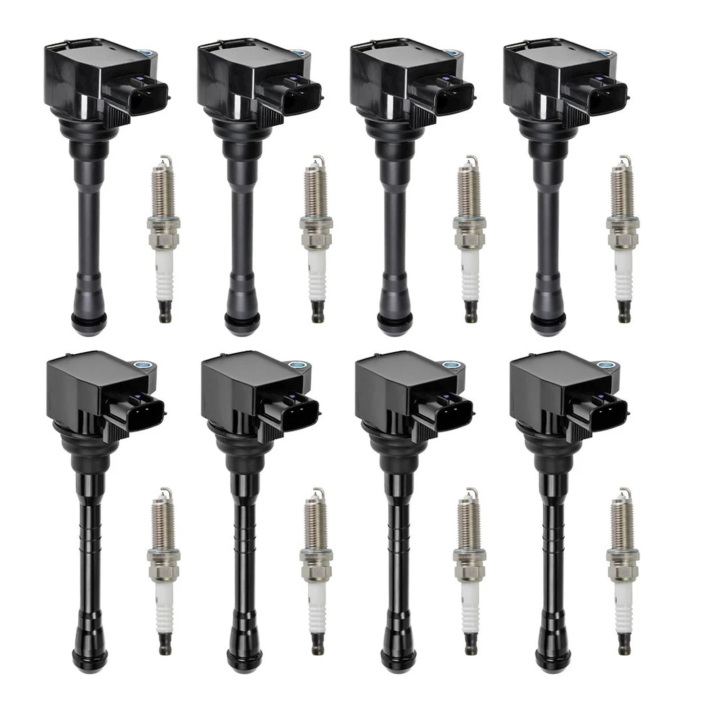 2017-2020 Nissan Titan 5.6L V8 UF812 UF813 8X Ignition Coil & Spark Plug