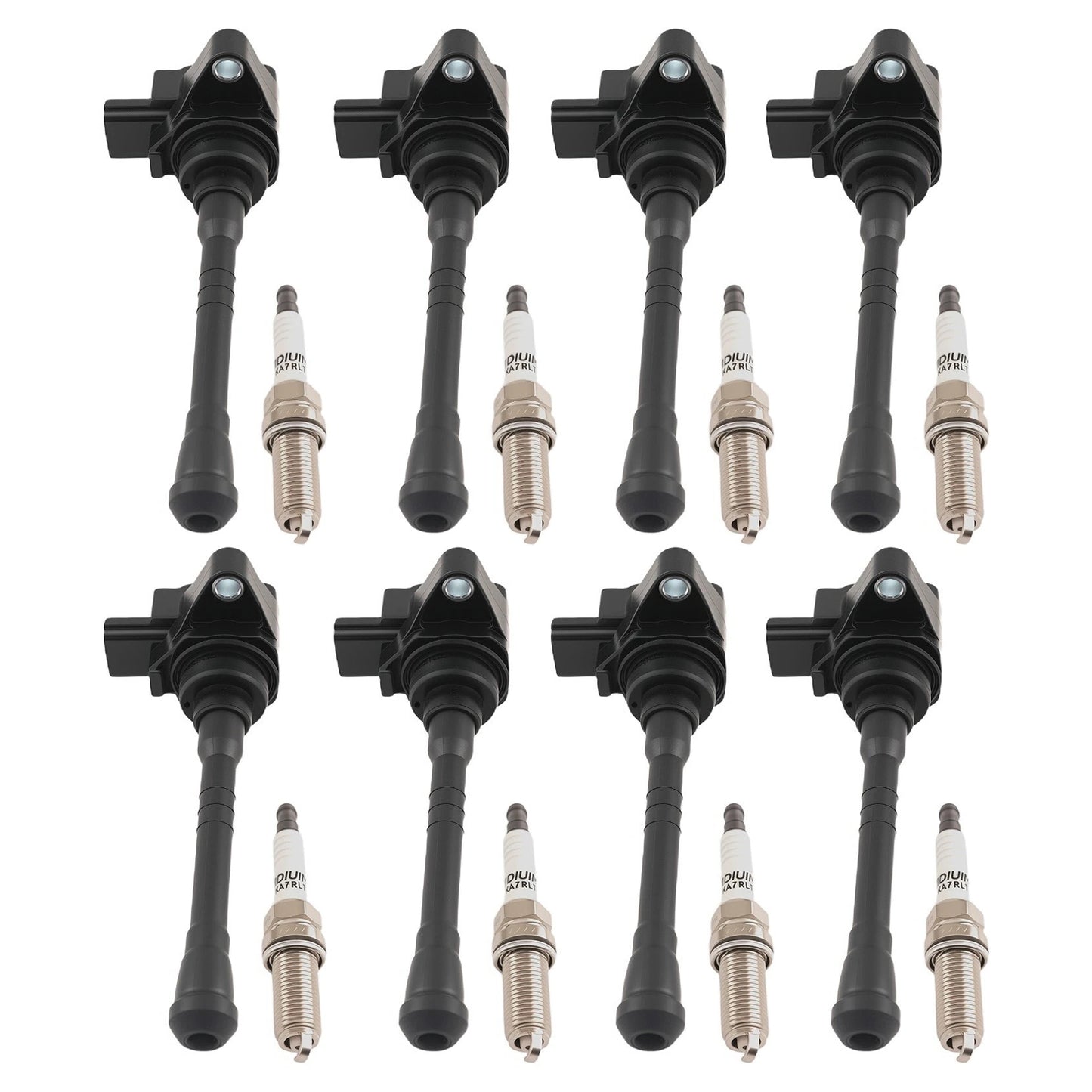 2017-2020 Nissan Titan 5.6L V8 UF812 UF813 8X Ignition Coil & Spark Plug