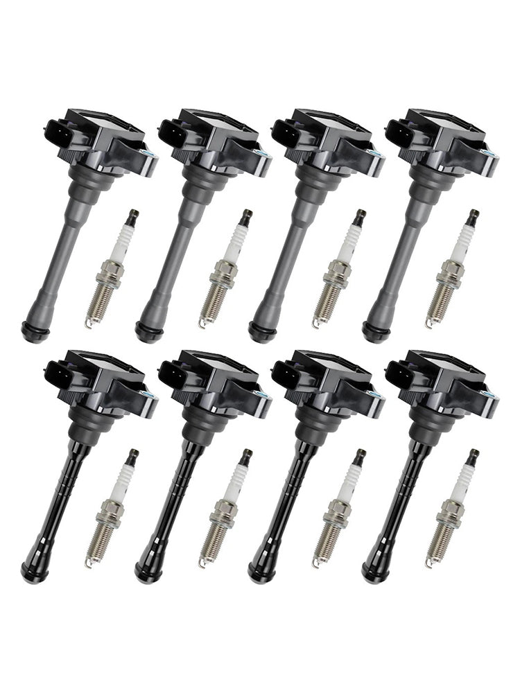 2017-2020 Nissan Titan 5.6L V8 UF812 UF813 8X Ignition Coil & Spark Plug