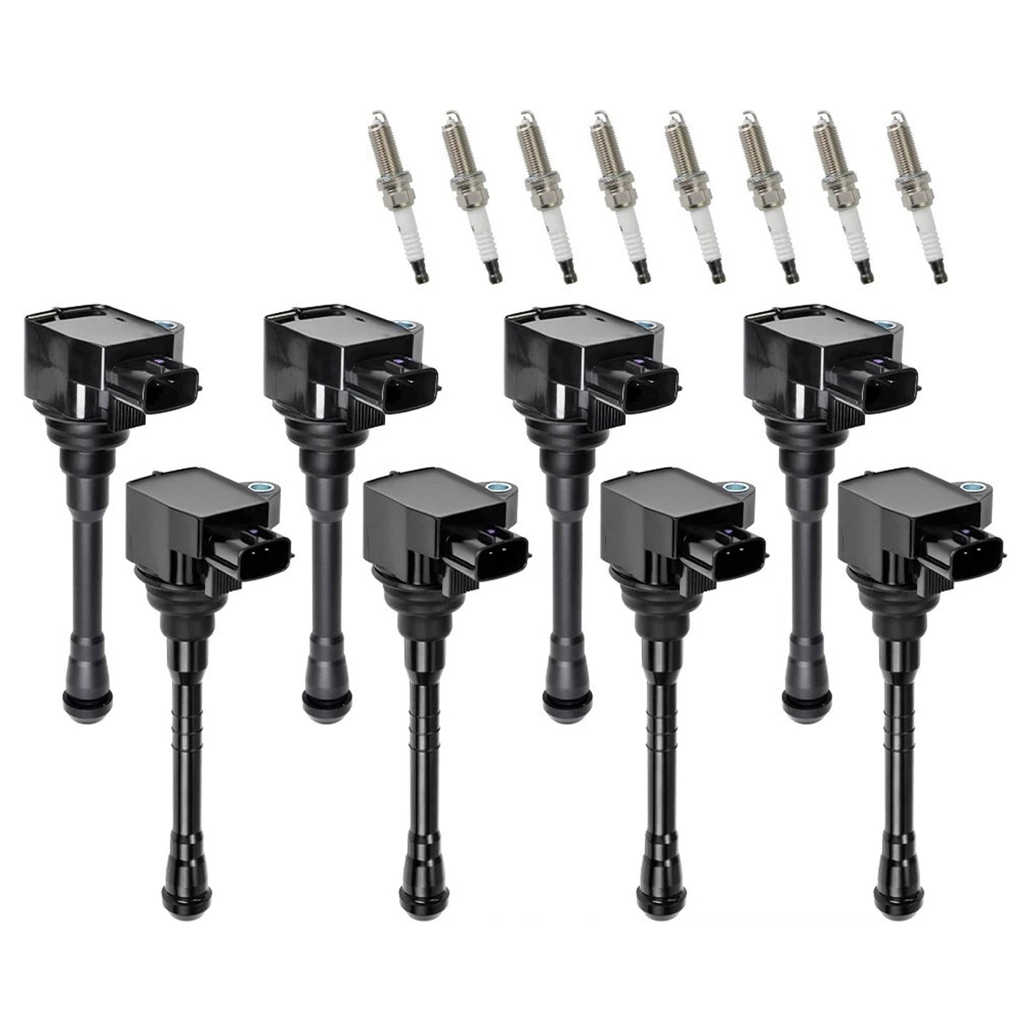 2017-2020 Nissan Titan 5.6L V8 UF812 UF813 8X Ignition Coil & Spark Plug