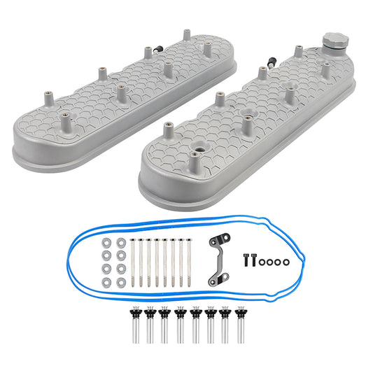 Aluminum Tall Valve Covers w/Coil Mounts LS1/ LS2/ LS3/ LS6/ LS7 or Similar Soils with 72mm Bolt Spacing