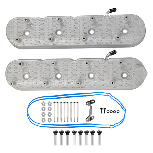 Aluminum Tall Valve Covers w/Coil Mounts LS1/ LS2/ LS3/ LS6/ LS7 or Similar Soils with 72mm Bolt Spacing