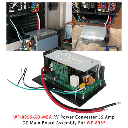 9855 WF-8955-AD RV Power Converter 55 Amp DC Main Board Assembly