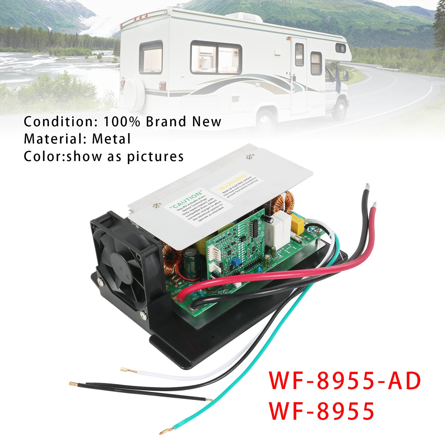 9855 WF-8955-AD RV Power Converter 55 Amp DC Main Board Assembly