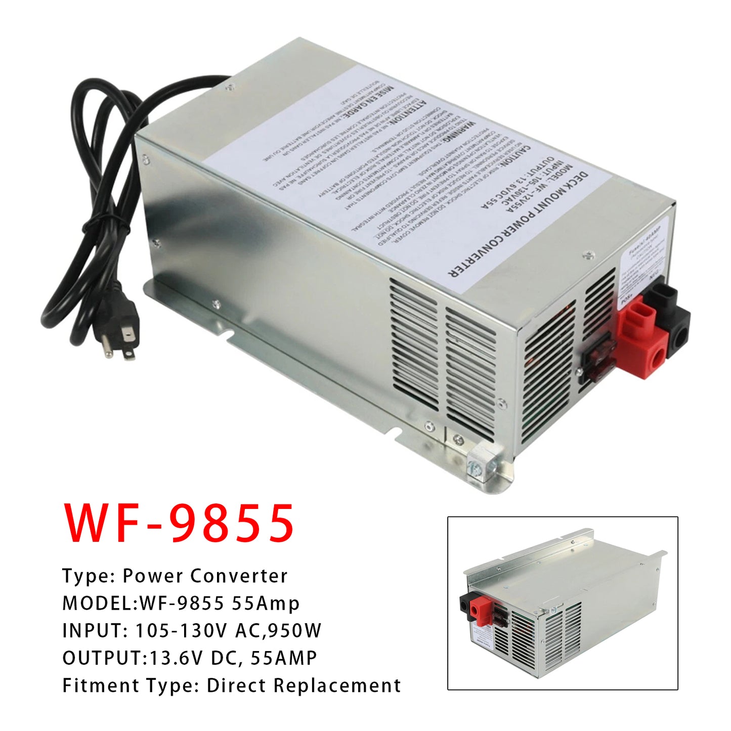 WF-9855AN WF-9855 Converter 55 Amp Power Converter Charger
