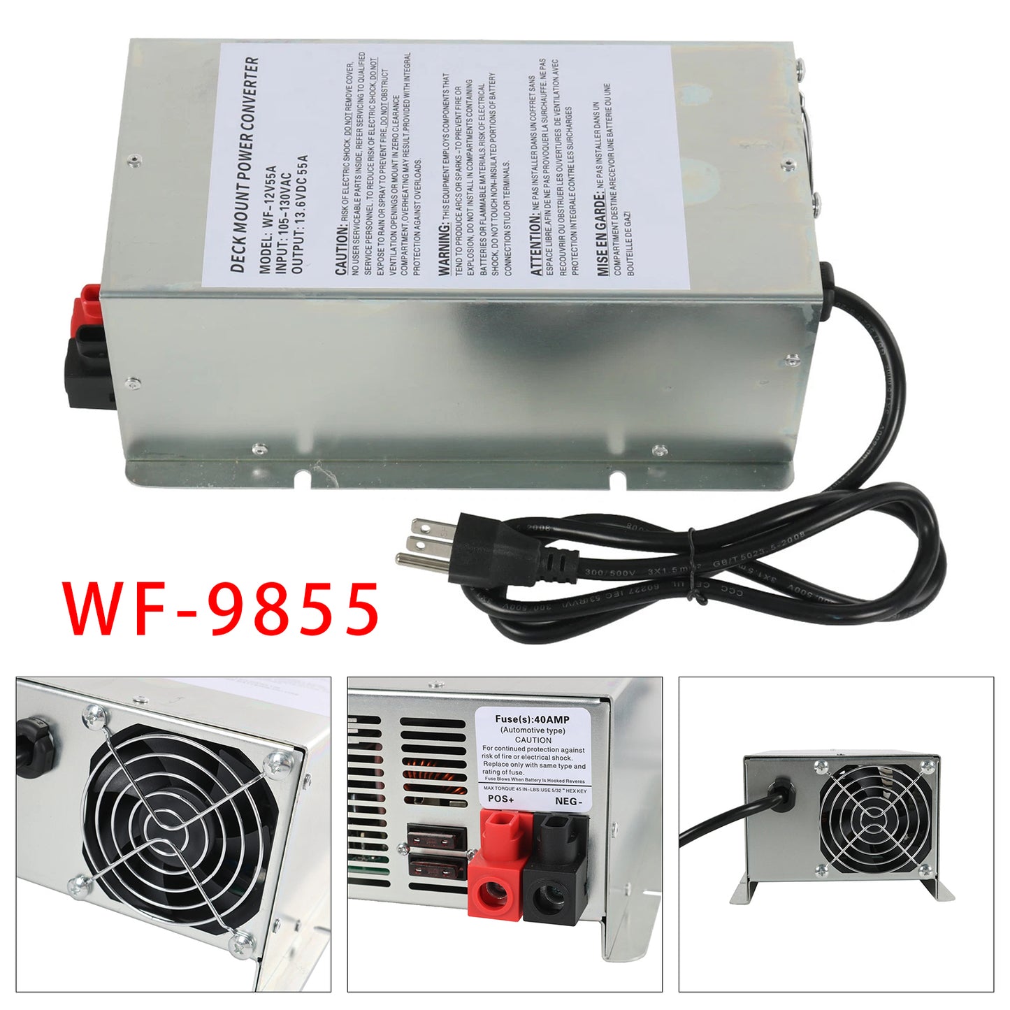 WF-9855AN WF-9855 Converter 55 Amp Power Converter Charger