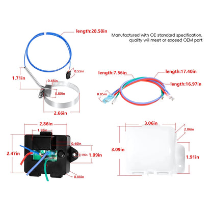 Norcold 1200 Series 1200AC 1200ACIM 1200ACIMD 1200ACIMBK 1200ACIMBKD 1200ACIMSS 1200ACIMSSD 1200LR 1200LRBK 1200LRSS 1200LRWH 1200LRIM 1200LRIMD 1200LRIMBK 1200LRIMBKD 1200LRIMSS 1200LRIMSSD 1200LRIMWH 637360 Temp Monitor Control Kit