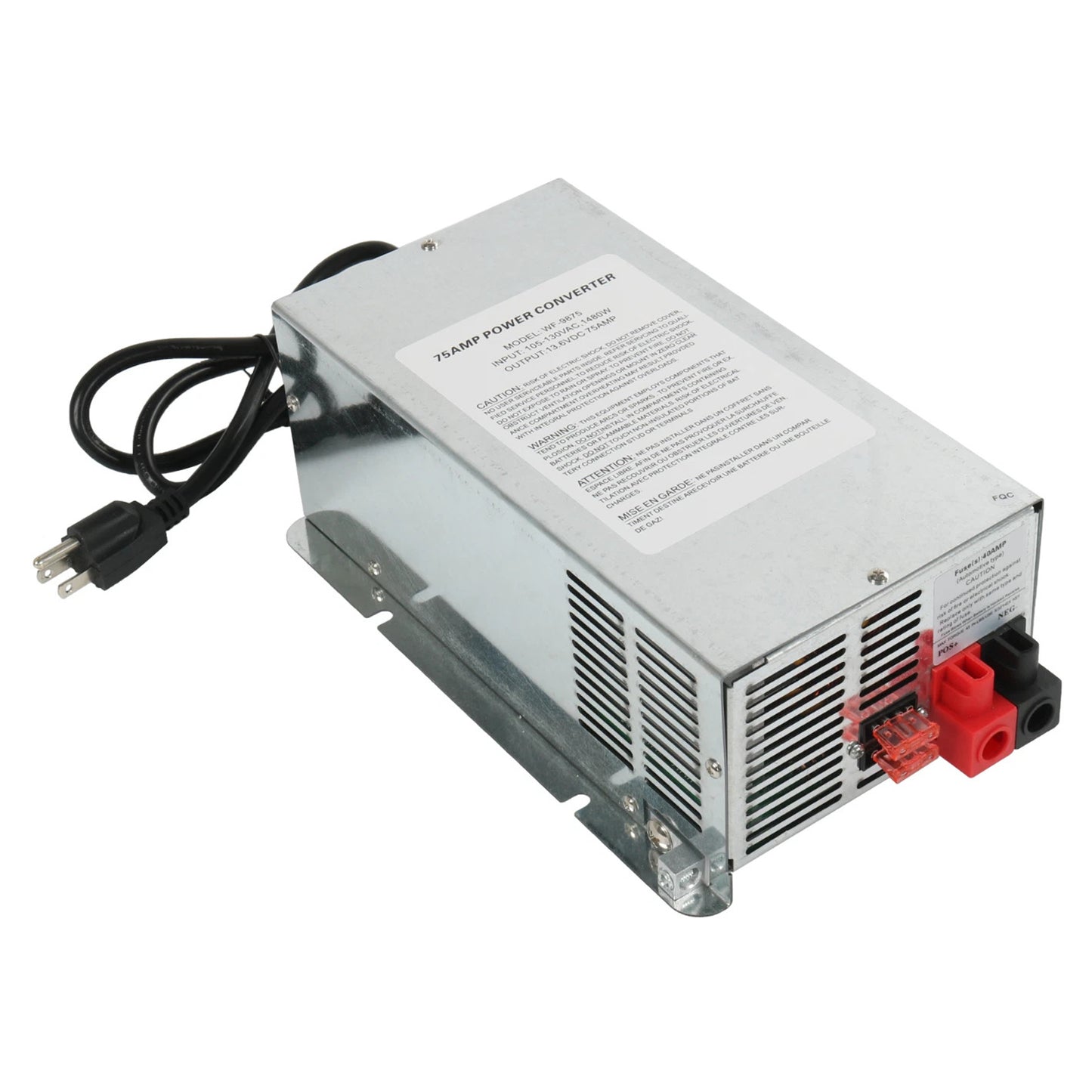 trailers WF-9875 75 Amp DC Output Deck-Mounted Converter Charger