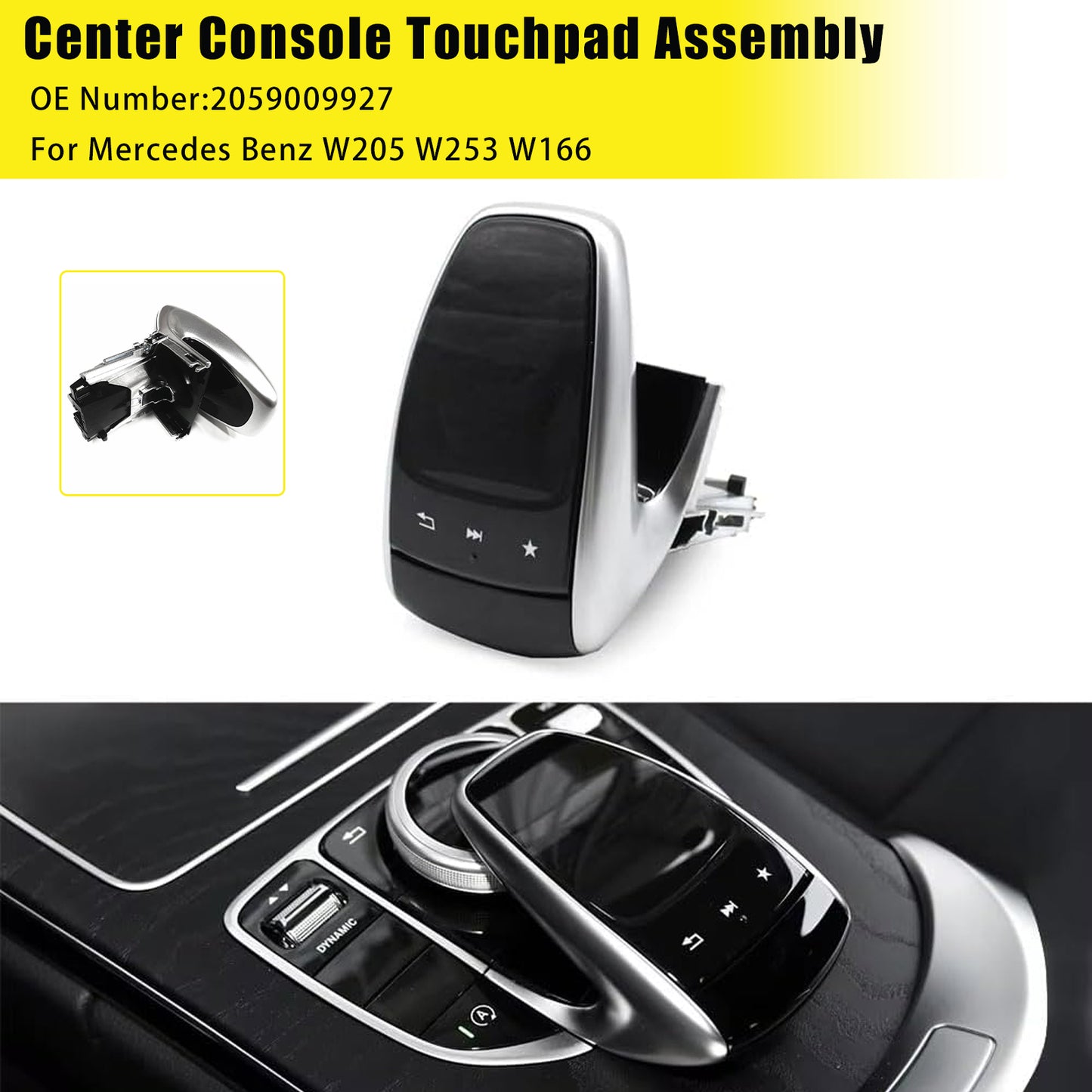 2014-2019 Benz W205 W253 W166 2059009927 Center Console Touchpad Assembly