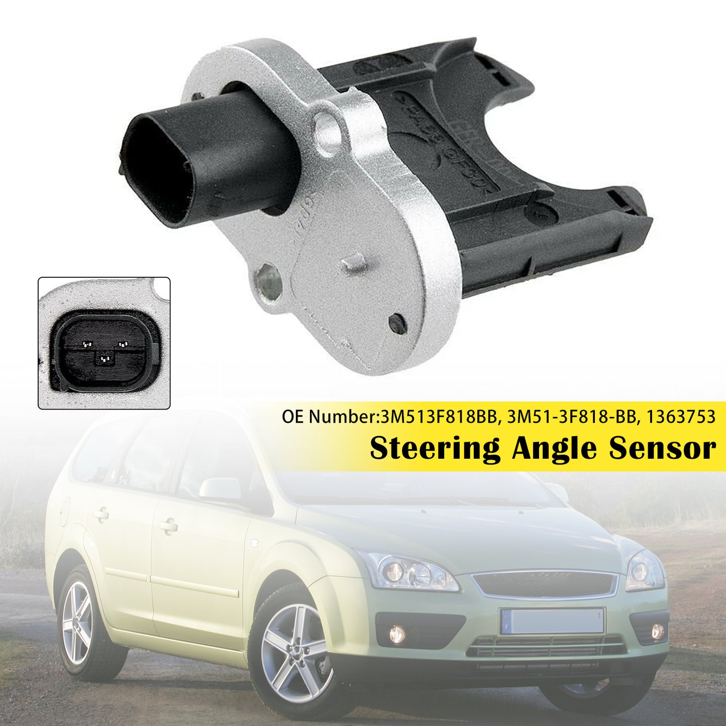 2004-2012 Ford C-Max (DM2) Focus Mk2 3M513F818BB Steering Angle Sensor