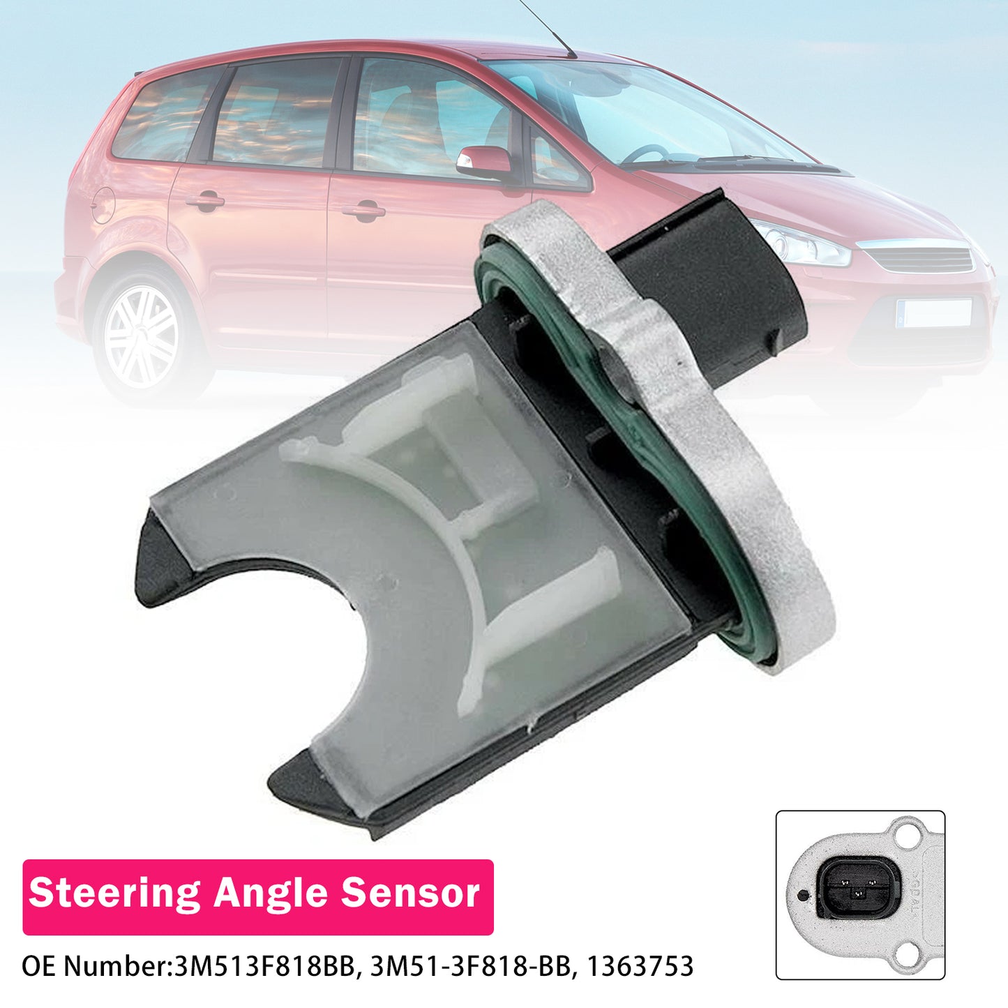 2004-2012 Ford C-Max (DM2) Focus Mk2 3M513F818BB Steering Angle Sensor