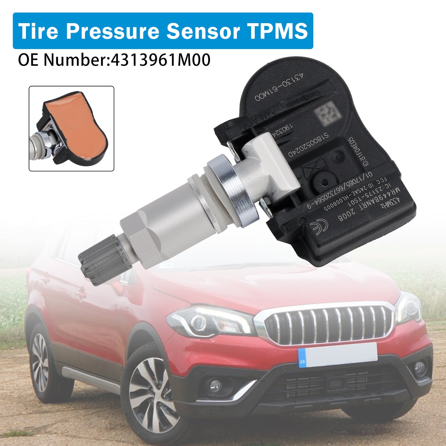 Fiat Sedici Suzuki Alto Baleno Swift 4313961M00 Tire Pressure Sensor TPMS