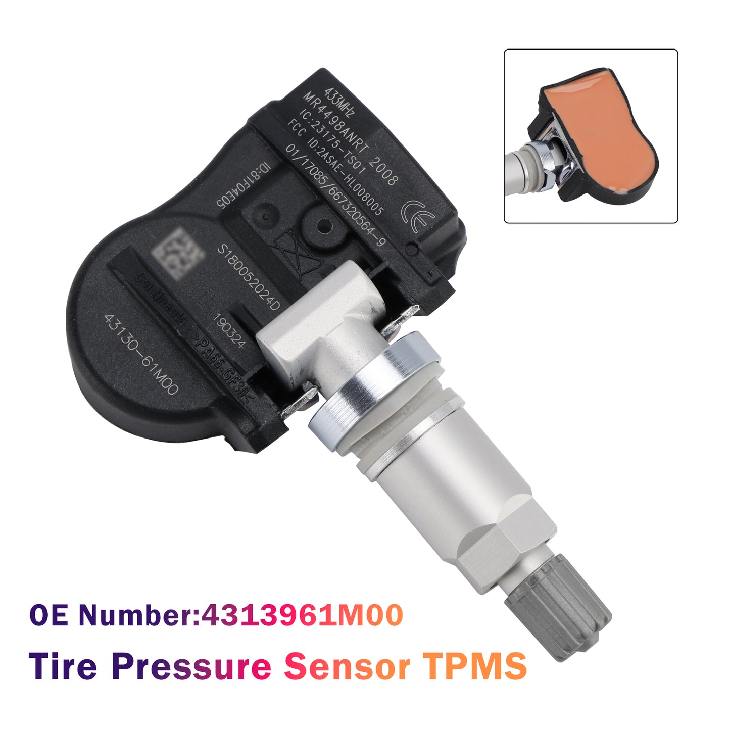 Fiat Sedici Suzuki Alto Baleno Swift 4313961M00 Tire Pressure Sensor TPMS