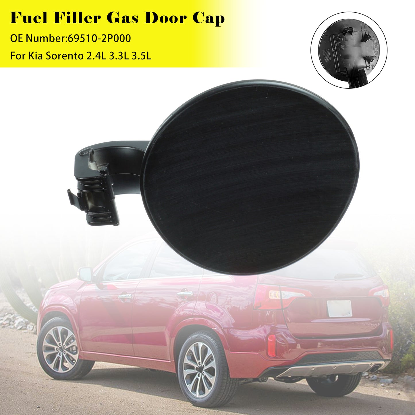2011-2015 Sorento 2.4L 2359CC L4 DOHC 69510-2P000 Fuel Filler Gas Door Cap