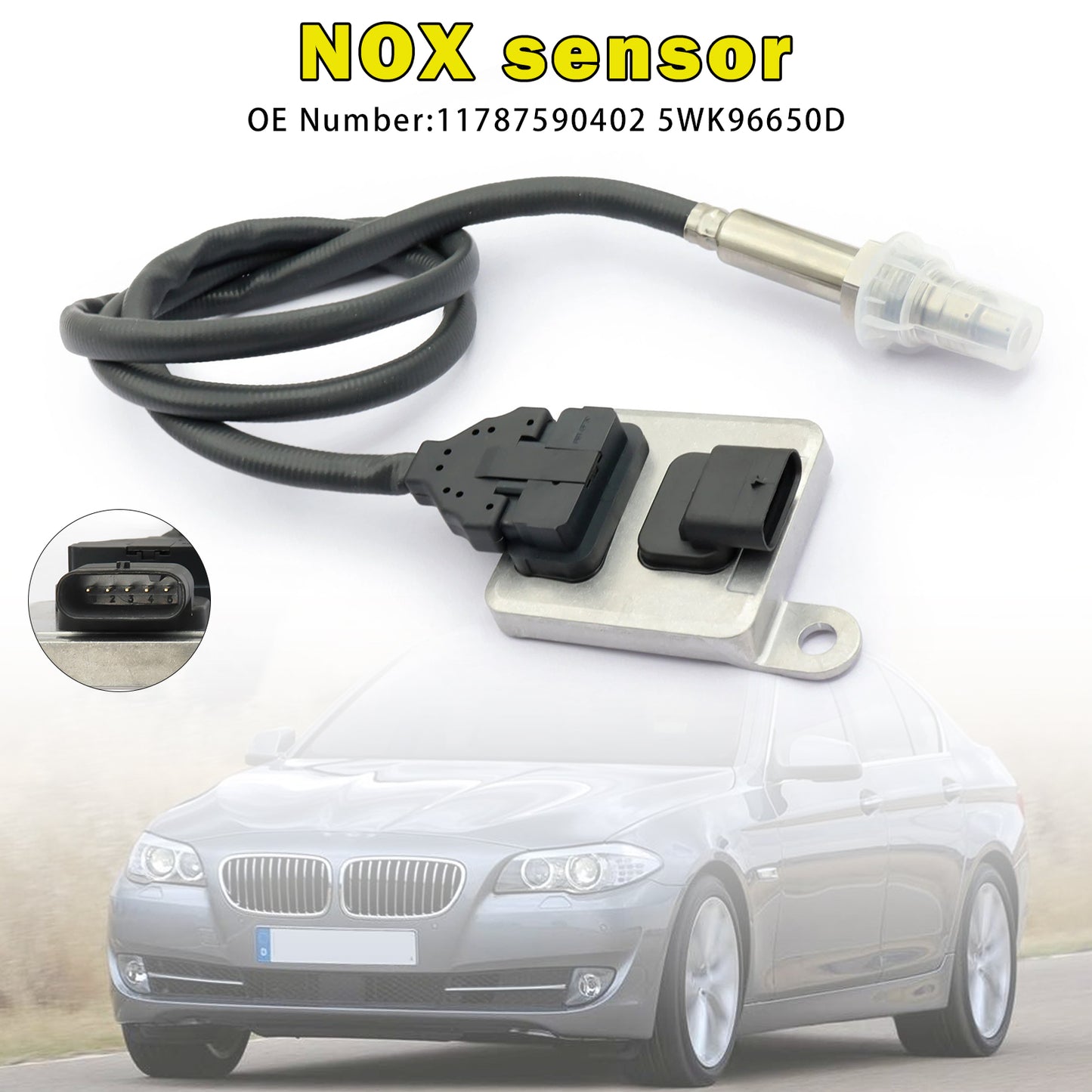 BMW 5 F10 5 Touring F11 523i 528i 530i N53 11787590402 5WK96650D NOX sensor