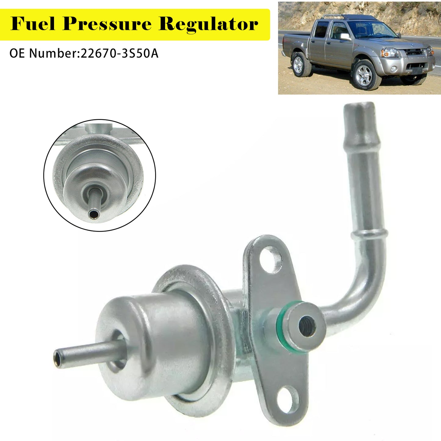 1998-2004 Frontier 2.4L 2389CC l4 GAS DOHC Naturally Aspirated 22670-3S50A Fuel Pressure Regulator