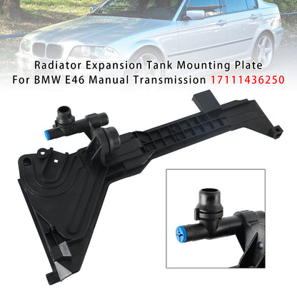 1999 BMW 323i E46 L6 2.5L Petrol Manual Transmission 17111436250 Radiator Expansion Tank Mounting Plate