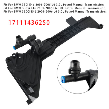 1999 BMW 323i E46 L6 2.5L Petrol Manual Transmission 17111436250 Radiator Expansion Tank Mounting Plate