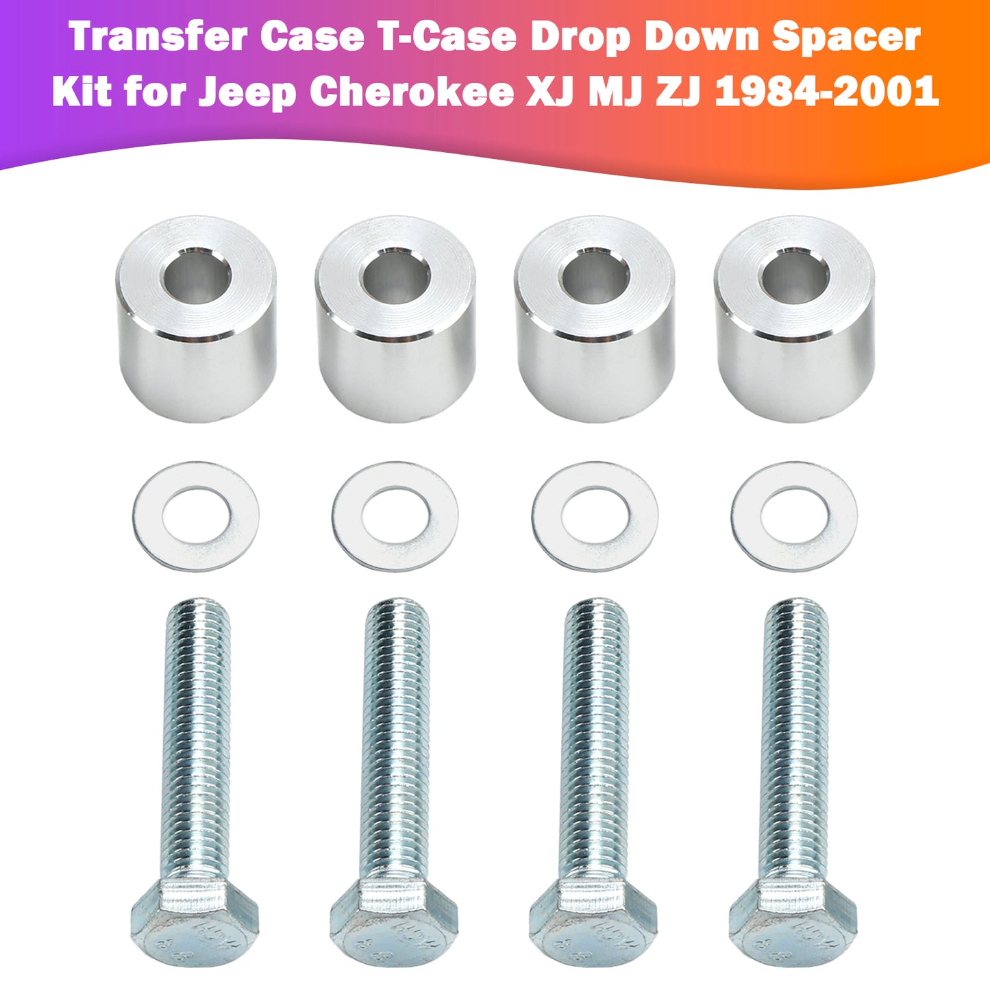 1993-1998 Jeep Grand Cherokee ZJ KJ01009BK Transfer Case T-Case Drop Down Spacer Kit