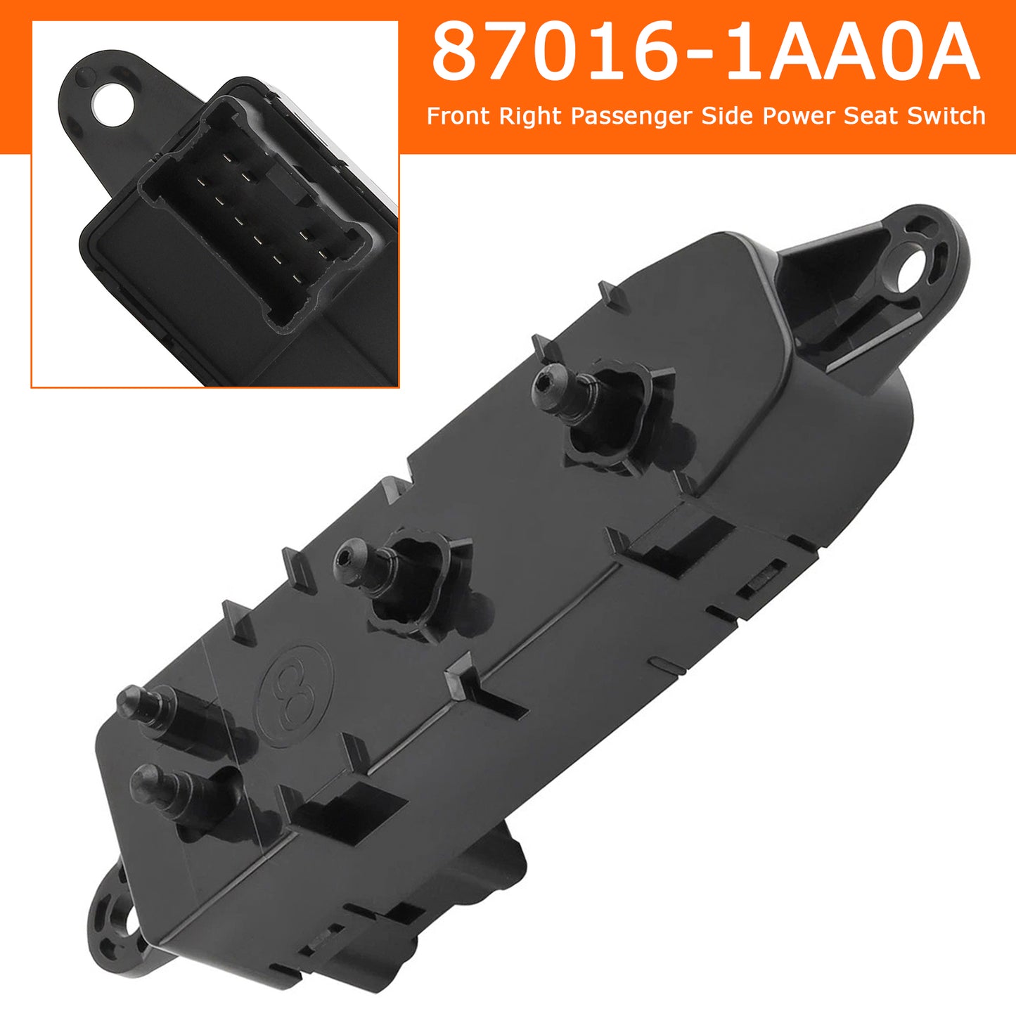 2013 Nissan Pathfinder 87016-1AA0A Front Right Passenger Side Power Seat Switch